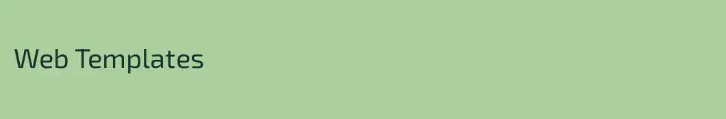 Web Templates